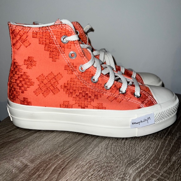 Converse Chuck Taylor All Star Platform High Tonal Embroidery size 10 NEW - Picture 3 of 5